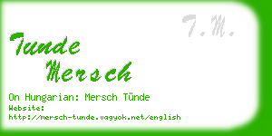 tunde mersch business card